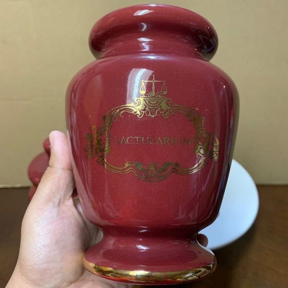 Eli Lilly Lactucarium Pharma Apothecary Jars - Picture 2 of 12